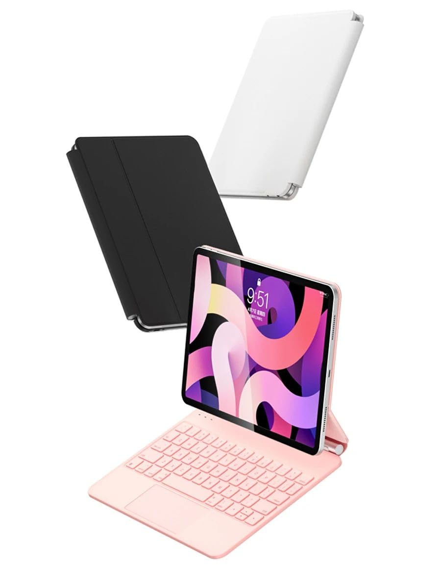 Funda con Teclado Mágico MR. GADGETS Rosa con Trackpad Multi Touch para iPad Pro 12.9"