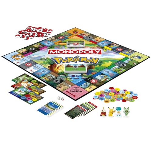 Hasbro Gaming Juego de Mesa Monopoly Edición Pokémon | De 2 a 4 Jugadores