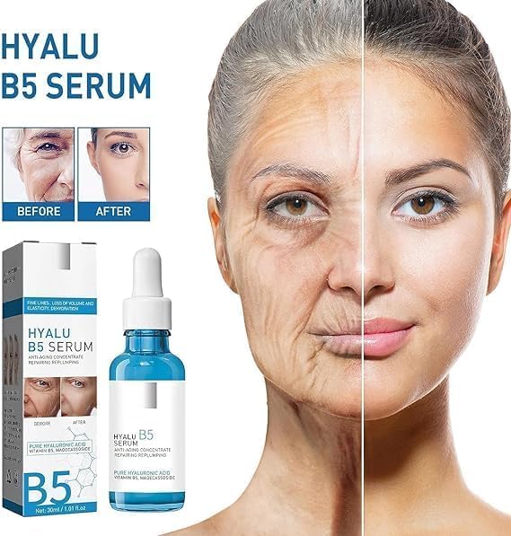 Suero facial Hyalu B5 de ácido hialurónico puro 5 Pcs | Sérum antiarrugas y antienvejecimiento | Hidratante y humectante | 30ml/1.01fl.oz