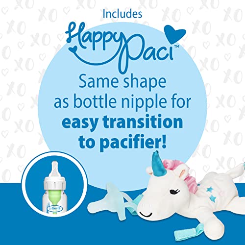 Chupete y Mordedor Dr. Brown's Unicornio Verde Azulado 0 Meses