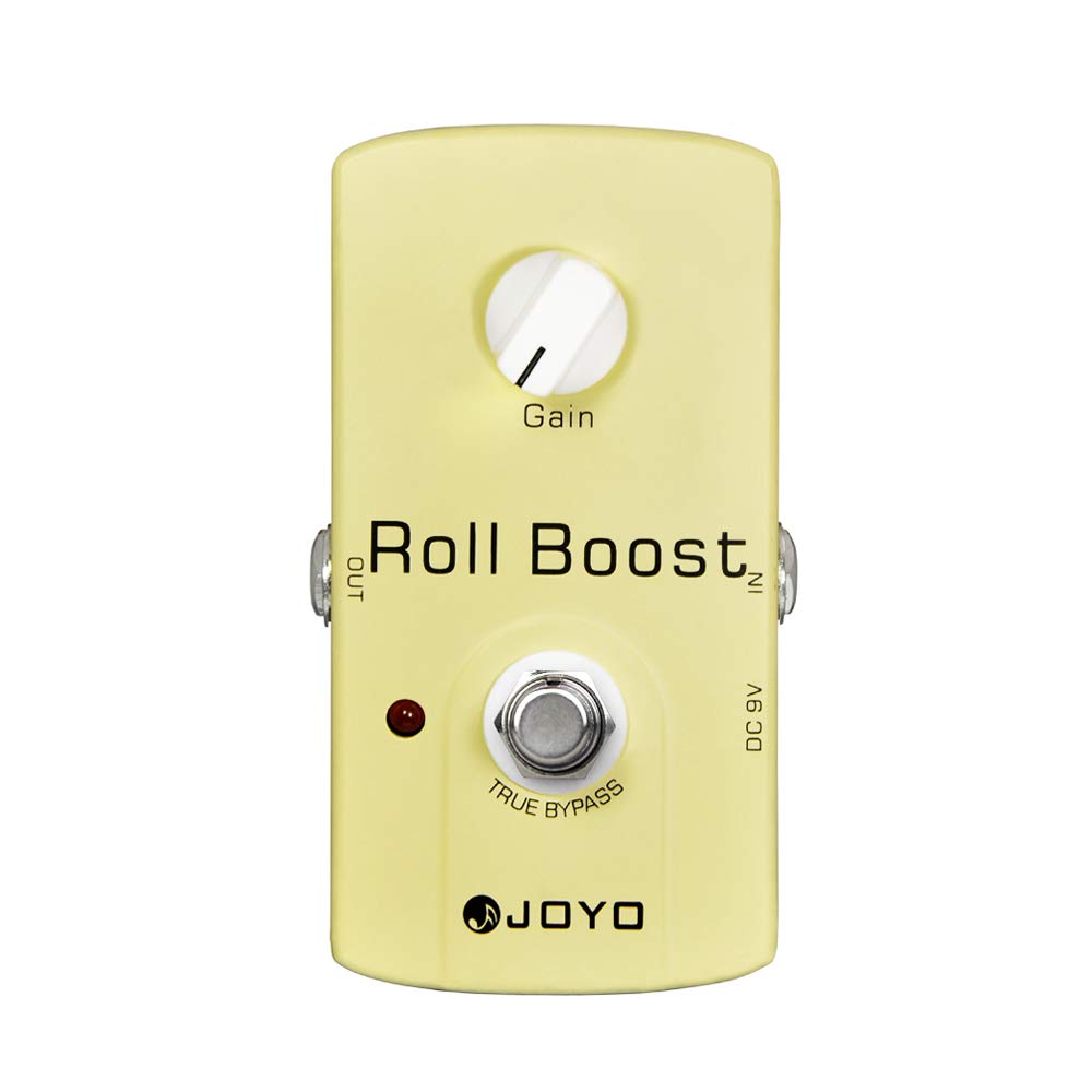 JOYO Boost Pedal Classic Circuitry de hasta 35 dB Clean and Clear Boost para efecto guitarra eléctrica – True Bypass (Roll Boost JF-38)