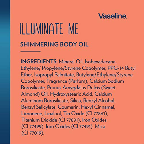 Aceite Corporal Vaseline Illuminate Me Shimmering para Piel Radiante Melanin Rich