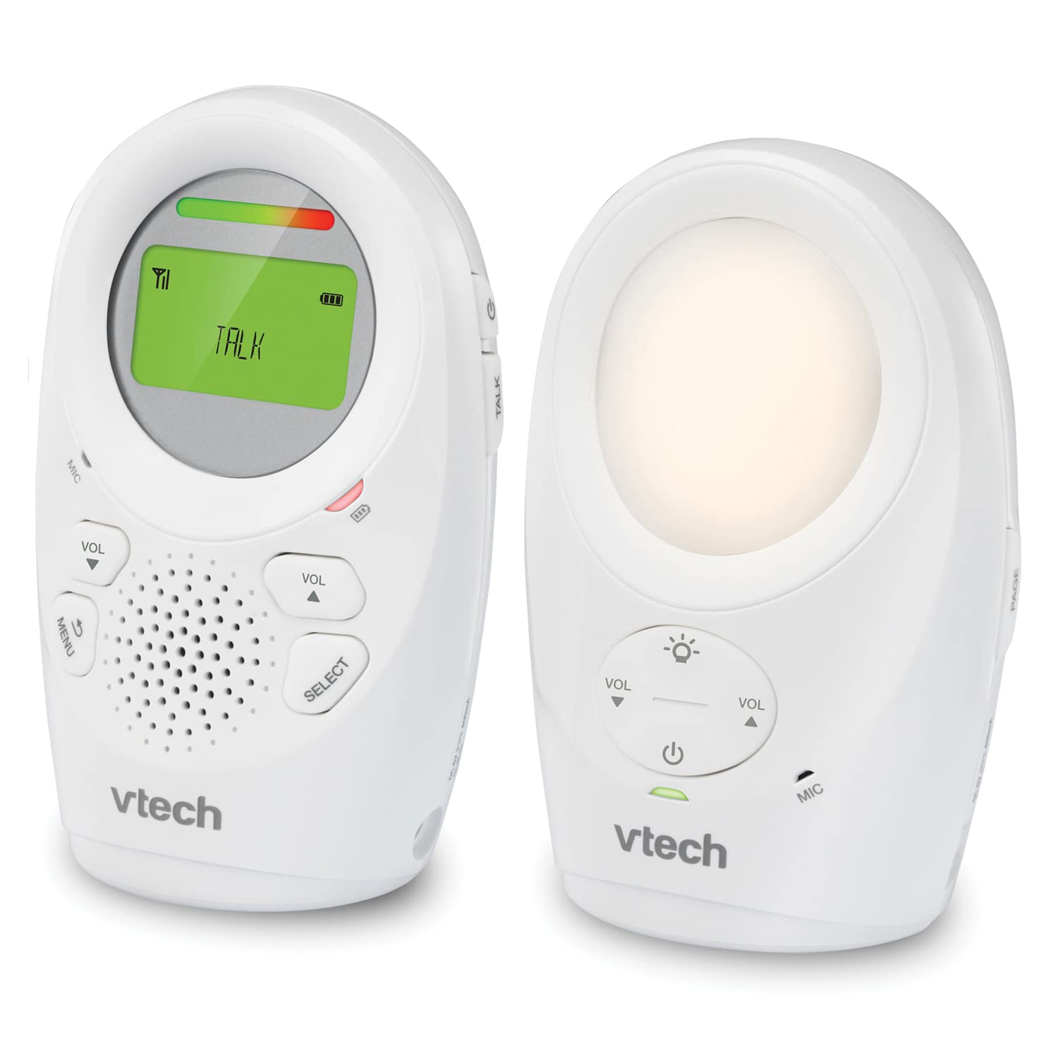Monitor de Audio Digital VTech Blanco con Rango Mejorado para Bebé