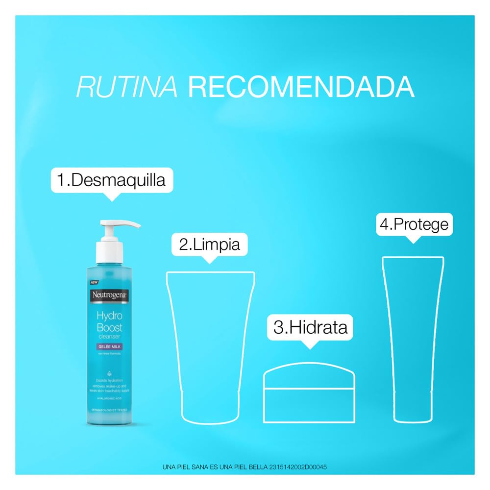 Leche Desmaquillante Neutrogena Hydro Boost Ácido Hialurónico 200 ml