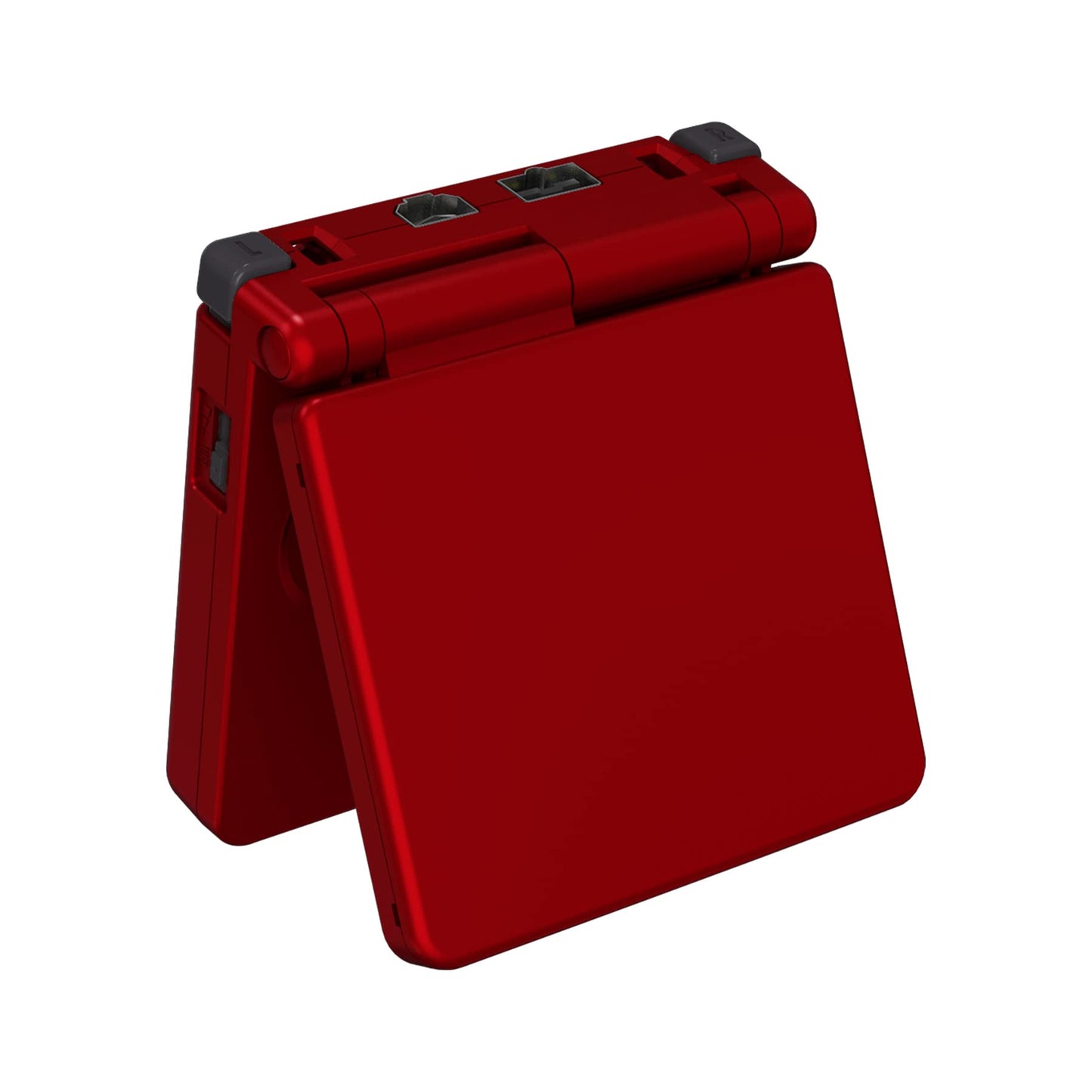 eXtremeRate IPS Ready Upgraded Carcasa para Gameboy Advance SP Funda Protector Placa Cubierta con Botones para GBA SP-Compatible con IPS & LCD Estándar-NO Incluye Consola&Pantalla(Escarlata Rojo)