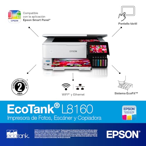 Epson Ecotank Impresora Fotográfica Multifuncional L8160
