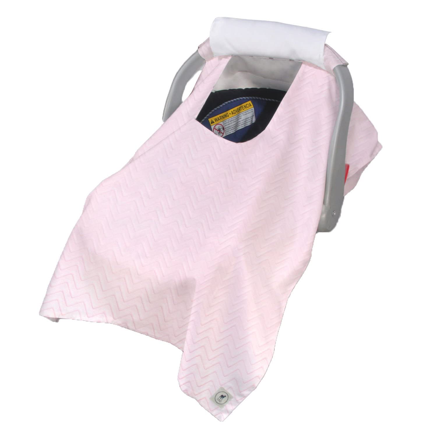 Cubre Huevito Nap Baby Zig Zag Rosa Súper Suave con Ventana y Agarraderas