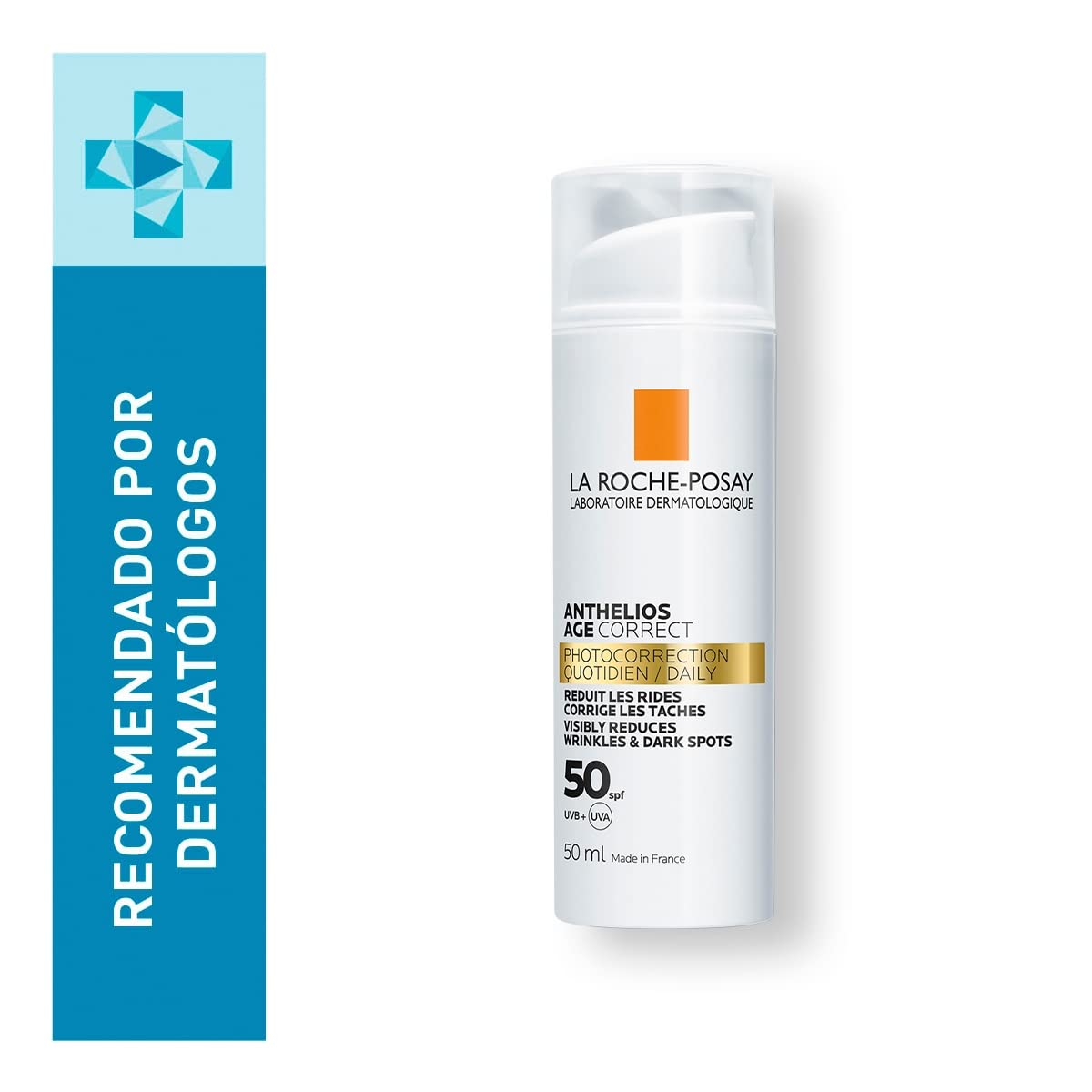 La Roche Posay Hyalu B5 Serum Facial de Acido Hialuronico con Vitamina B5 Puro. Suero Concentrado Antiarrugas, 30 ml + protector solar facial anthelios age correct crema ligera fps50