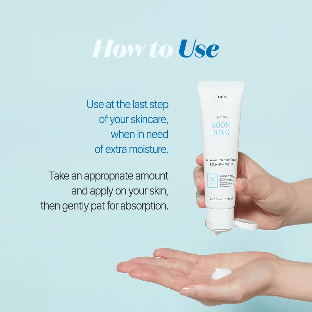 ETUDE - Soon Jung - 2x Barrier Intensive Cream 60 ml.