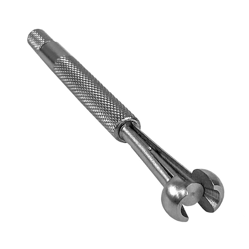 QWORK - Juego de calibradores de agujeros pequeños telescópicos de calibre redondo, 4 piezas