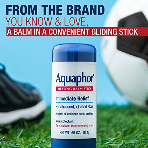 Aquaphor - Bálsamo curativo en barra, protector de piel con aceite de aguacate y manteca de karité, barra de 0.65 oz