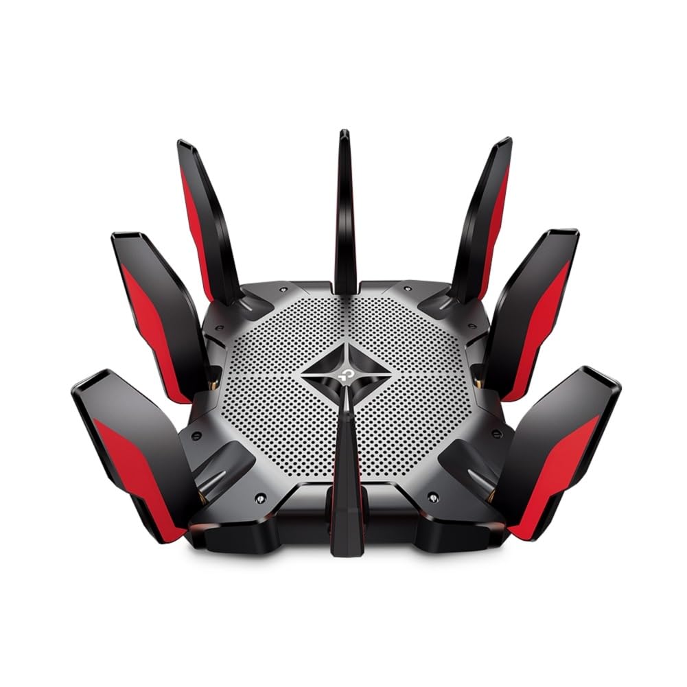 TP-Link AX11000 - Enrutador inalámbrico Gigabit de triple banda para juegos (Archer AX11000) - Enrutador inalámbrico Gigabit de 12 transmisiones, CPU de cuatro núcleos de 1.8 GHz, puerto de 2.5 G, 8 puertos LAN Gigabit, MU-MIMO