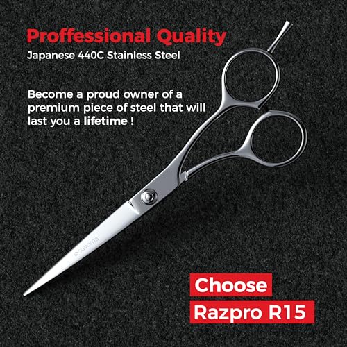 Suvorna Tijeras de pelo profesionales de 5.0 in – Tijeras de corte de pelo profesionales – Tijeras de pelo profesionales – Tijeras de corte de pelo para hombres y mujeres