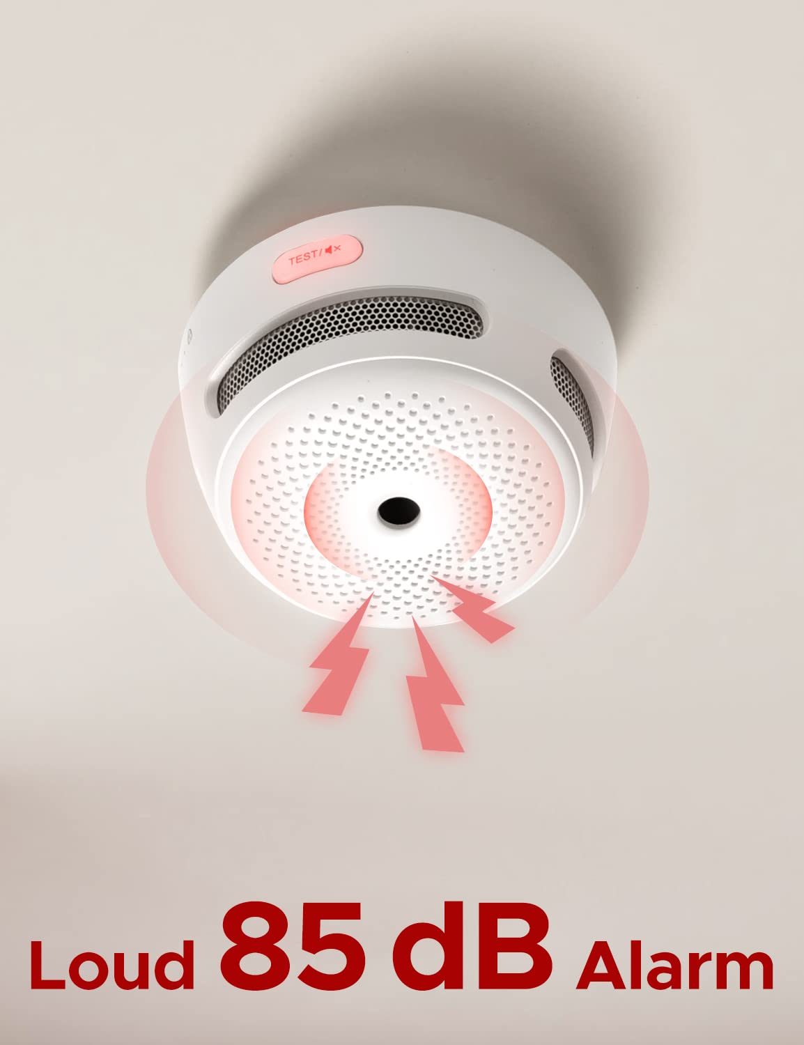 Detector de Humo Inteligente X-Sense Blanco con Notificaciones en Tiempo Real Wi-Fi