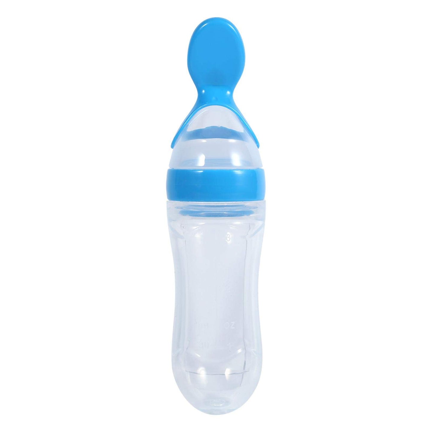 Alimentador de Alimentos para Bebés, Biberón de Silicona Exprimible de Dibujos Animados con Cuchara Dispensadora para Bebés, Bebés(#4)