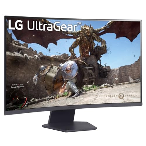 LG Monitor 32GS60QC-B Ultragear (2560 x 1440) 32" Refresh Rate 180 Hz, Tiempo de Respuesta de 1ms (GTG), Contrast Ratio de 3000:1