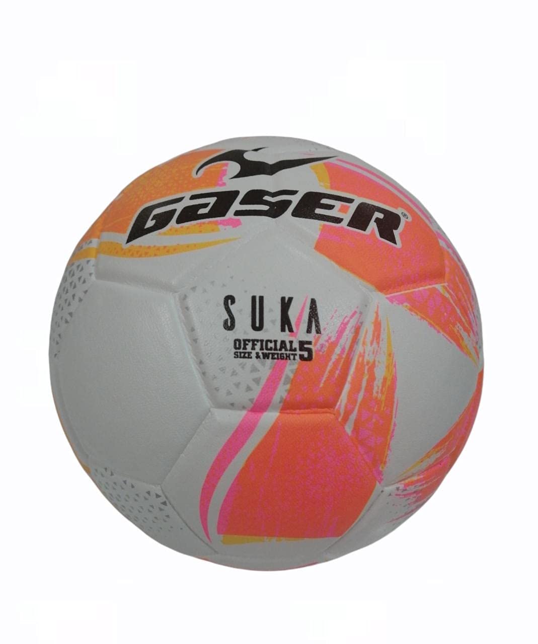 Gaser Balón de Fútbol Suka Azul Verde #5 (Naranja y Rosa, 5)