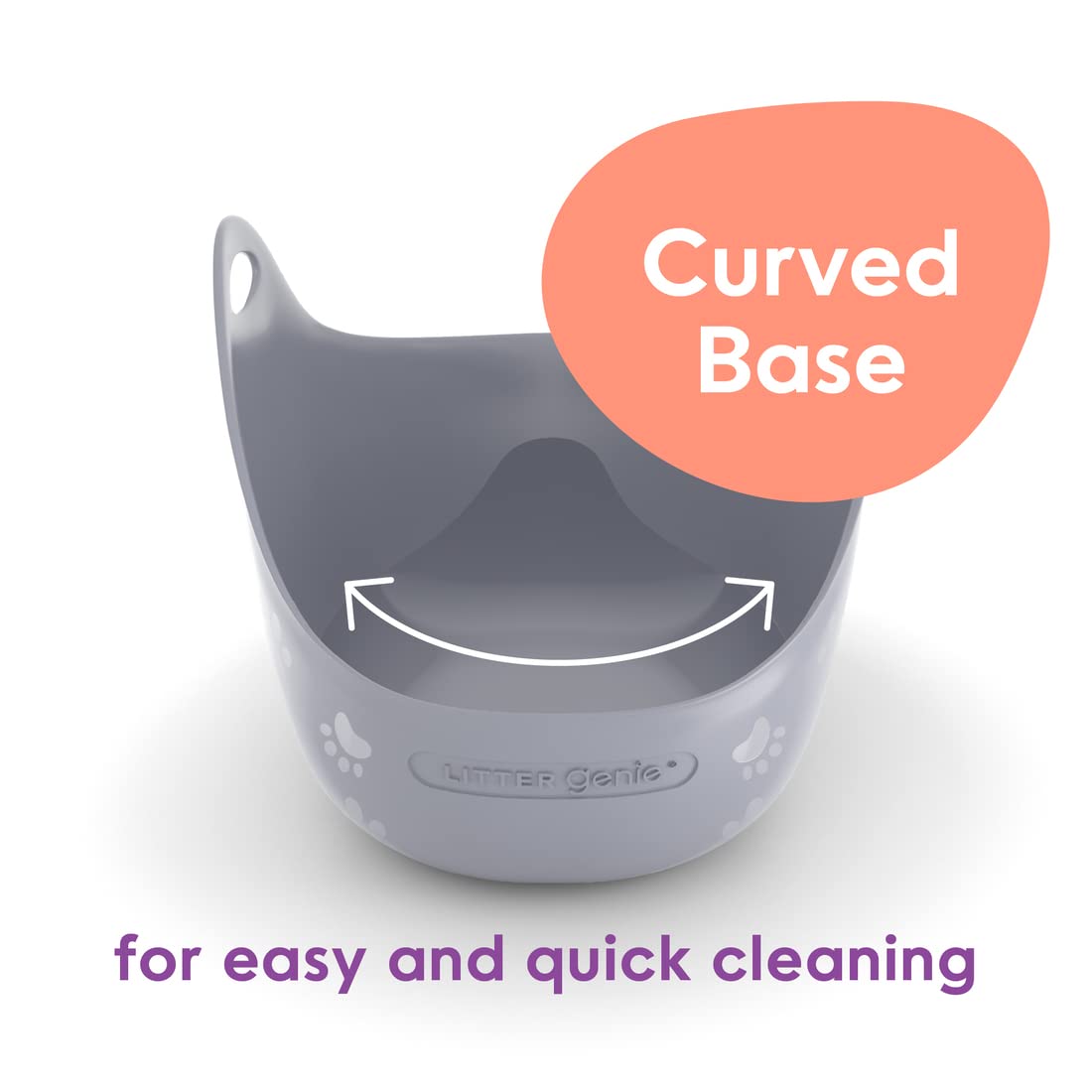 Caja de arena para gatos Litter Genie | Fácil de usar, práctica para limpiar y cómoda para su gato