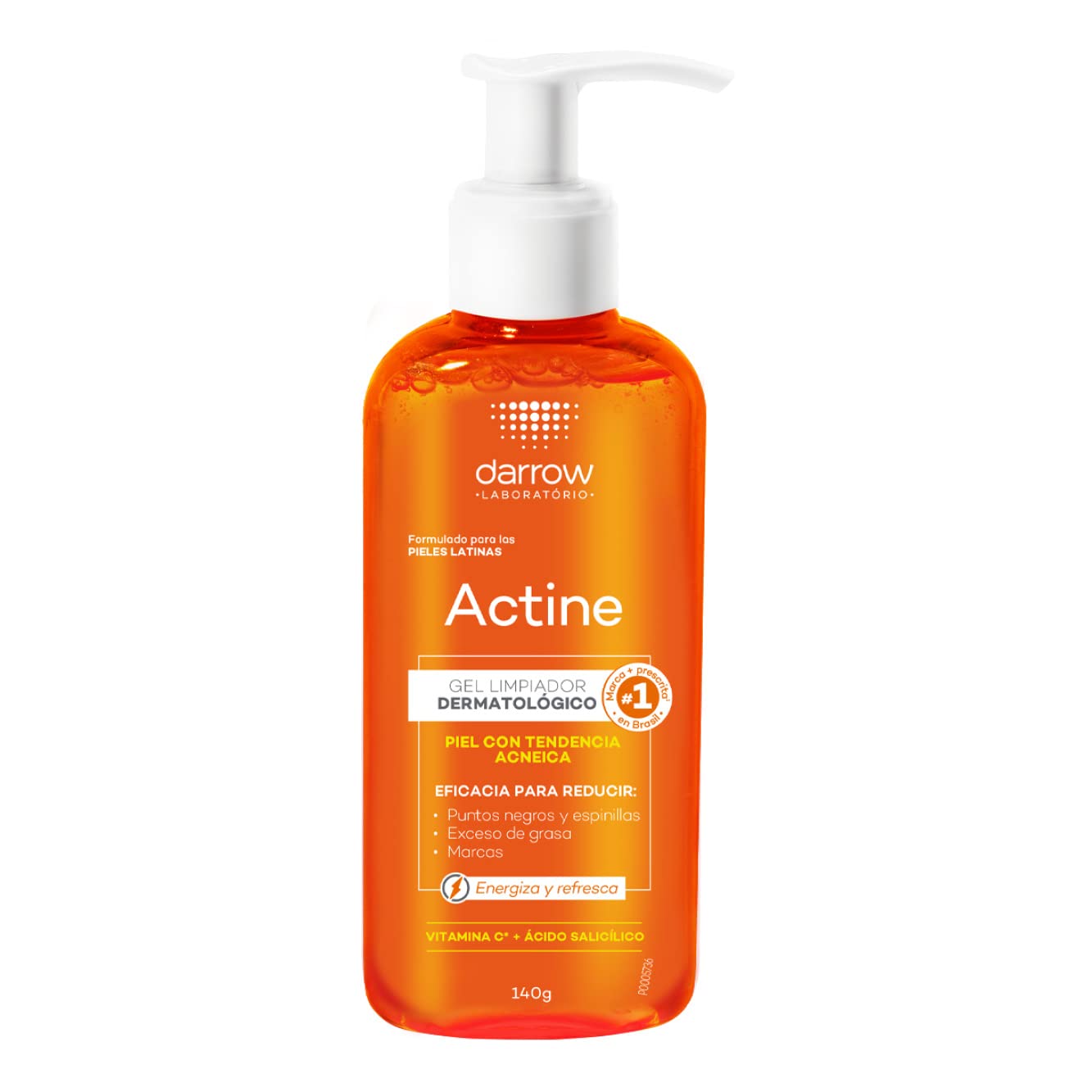 Darrow Actine Gel Limpiador Facial con Vitamina C, 140ml