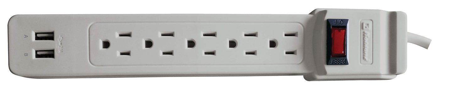 Koblenz SS-550-USB Supresor de Picos, color blanco