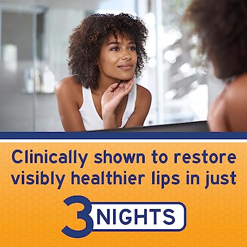 Terapia Nocturna de Renovación para Labios Neosporin Blanco, Hidratante y Protector Labial para Reparar Labios Secos, 2 Pack