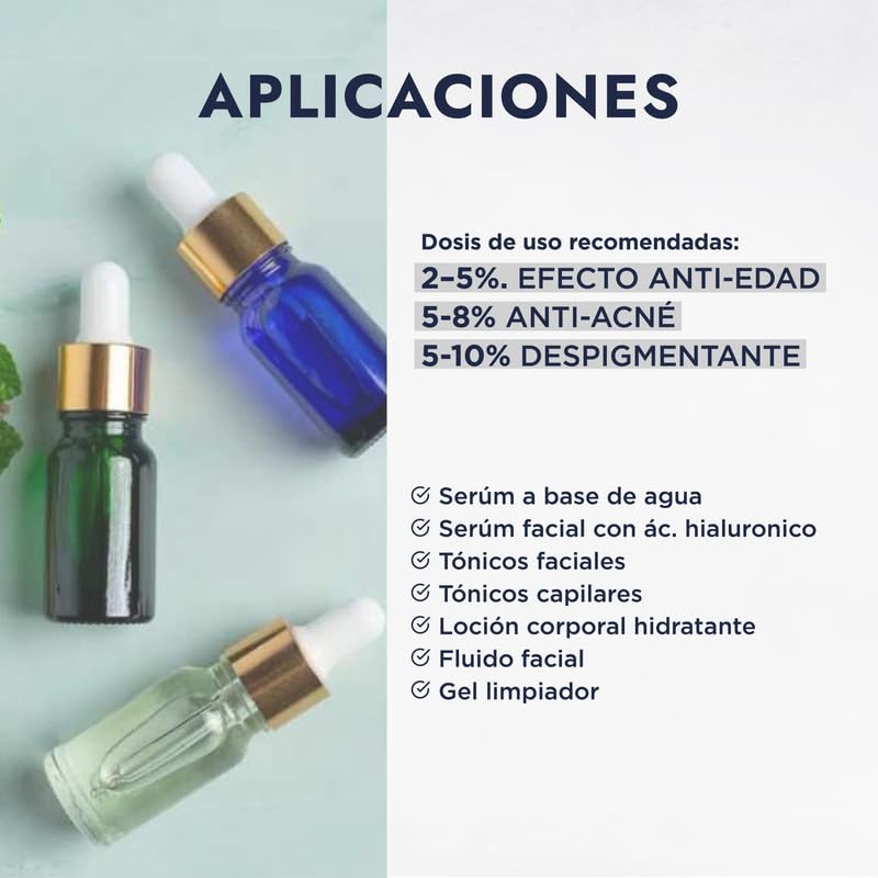 Hebbe - Niacinamida Pura para Rejuvenecimiento y Cuidado de la Piel, 250 g