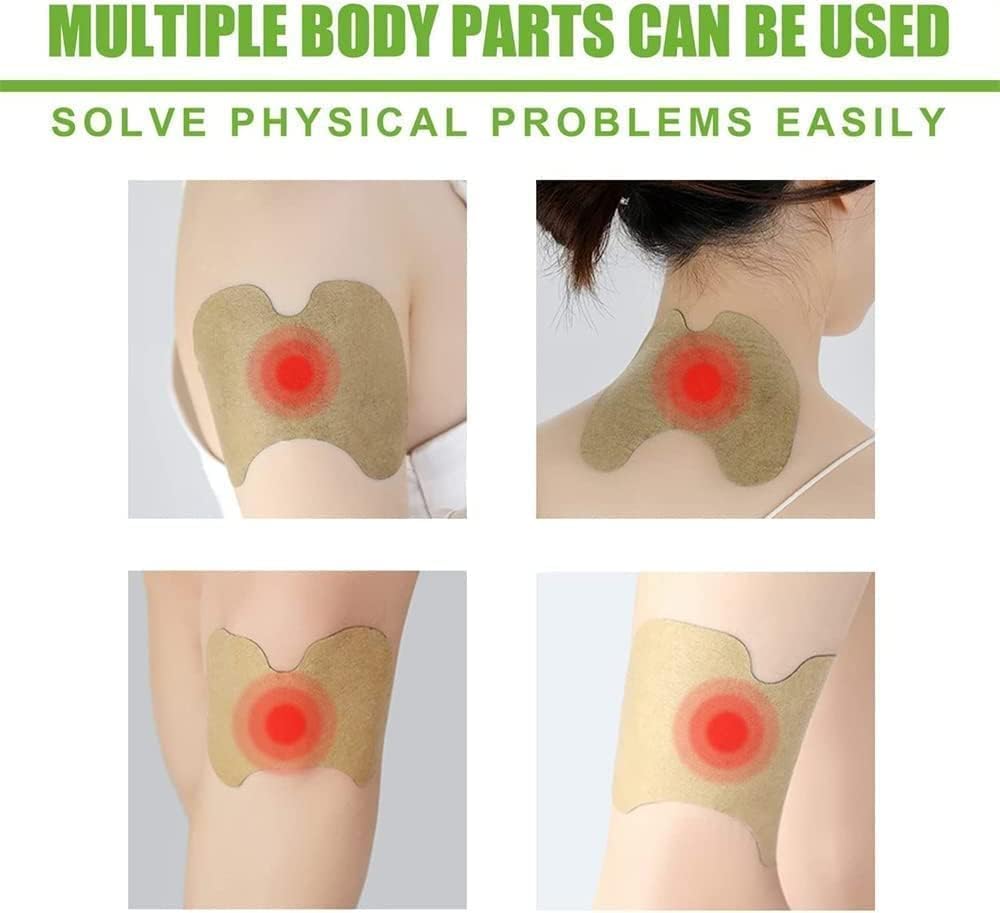 Wellnee 50PCS Knee Pain Relief Patch - Natural Wormwood & Heat Therapy