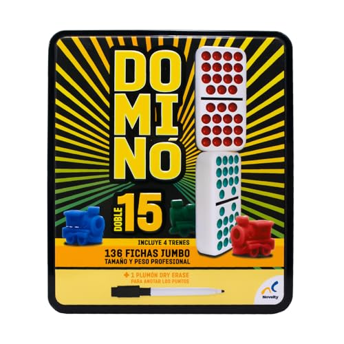 Juego de Mesa Novelty Domino Doble 15 Máxima Calidad Clásico y Tradicional