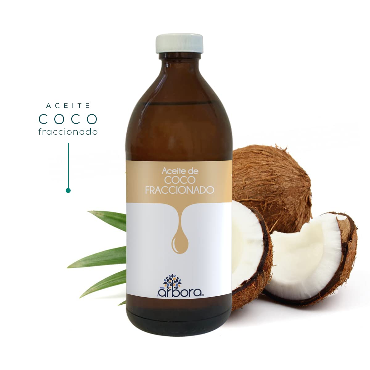Aceite de Coco Fraccionado Árbora Certificado Ideal para Masajes
