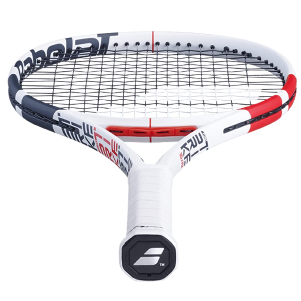 Babolat Pure Strike 16/19 - Raqueta de Tenis - Encordada con Tripa Syn Blanca de 16 g a tensión de Rango Medio (Agarre de 4 1/4 Pulgadas)