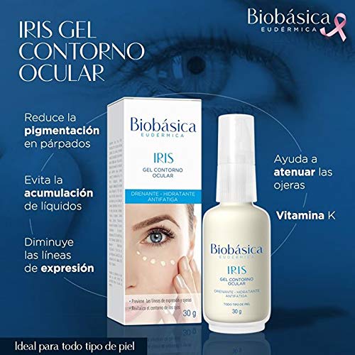 Gel contorno ocular | Efecto Drenante e hidratante | cuidado delicado contorno de ojos | Gel revitalizador