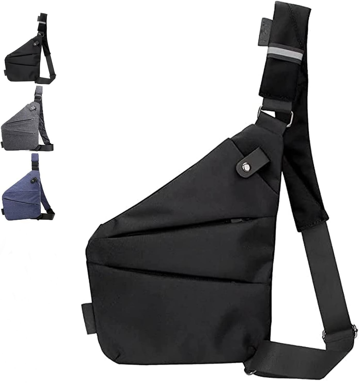 CXJYSD Bolso De Hombro De Viaje Personal, Bolso Cruzado Antirrobo Con Múltiples Bolsillos, Bolso Cruzado Ligero Para Deportes De Viaje Al Aire Libre Para Hombres Y Mujeres (negro-03)
