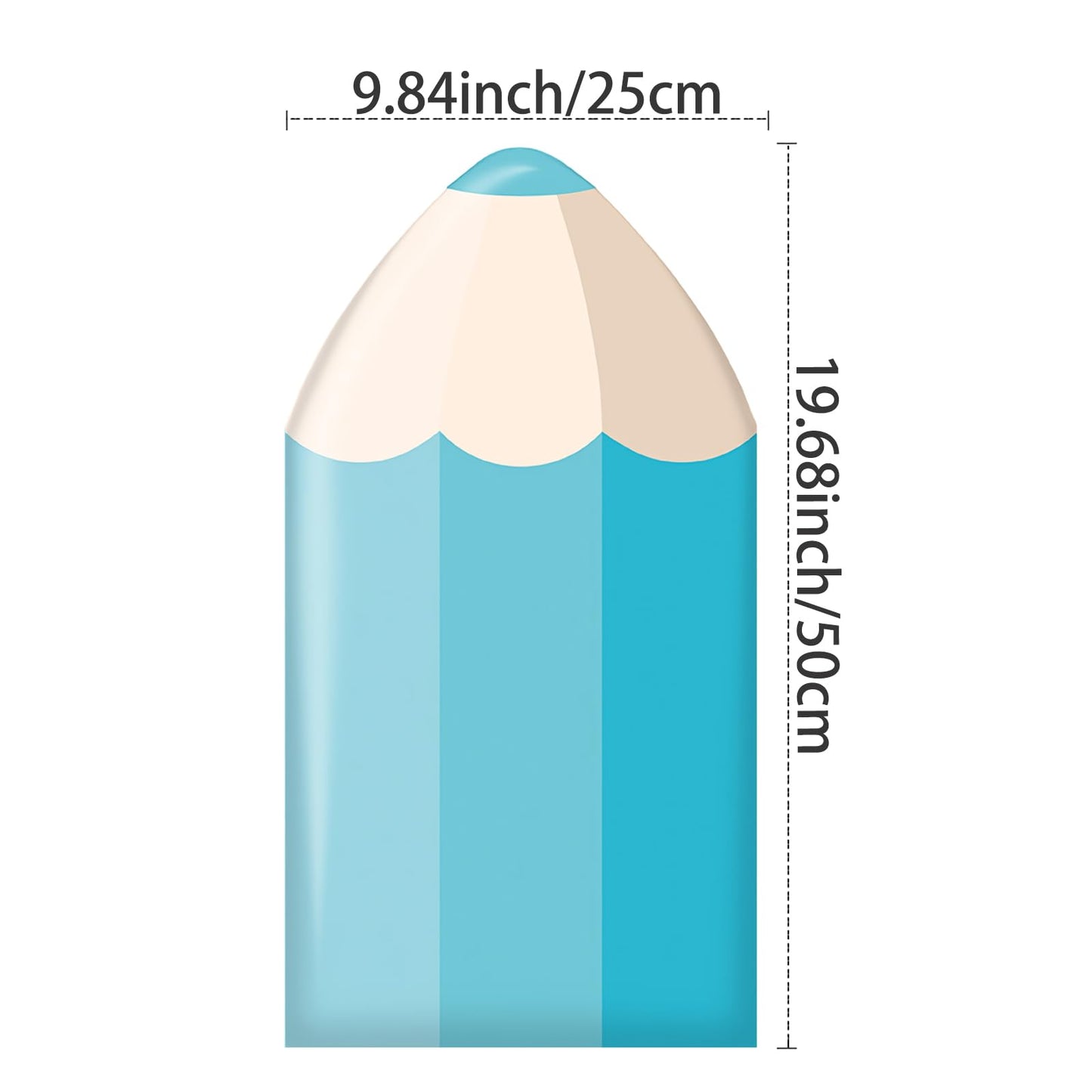 Acolchado de pared 3D anticolisión, paneles de pared tapizados en forma de lápiz, cabecero despegable y pegado, decoración de sala de juegos, calcomanías sensoriales para pared de guardería (azul