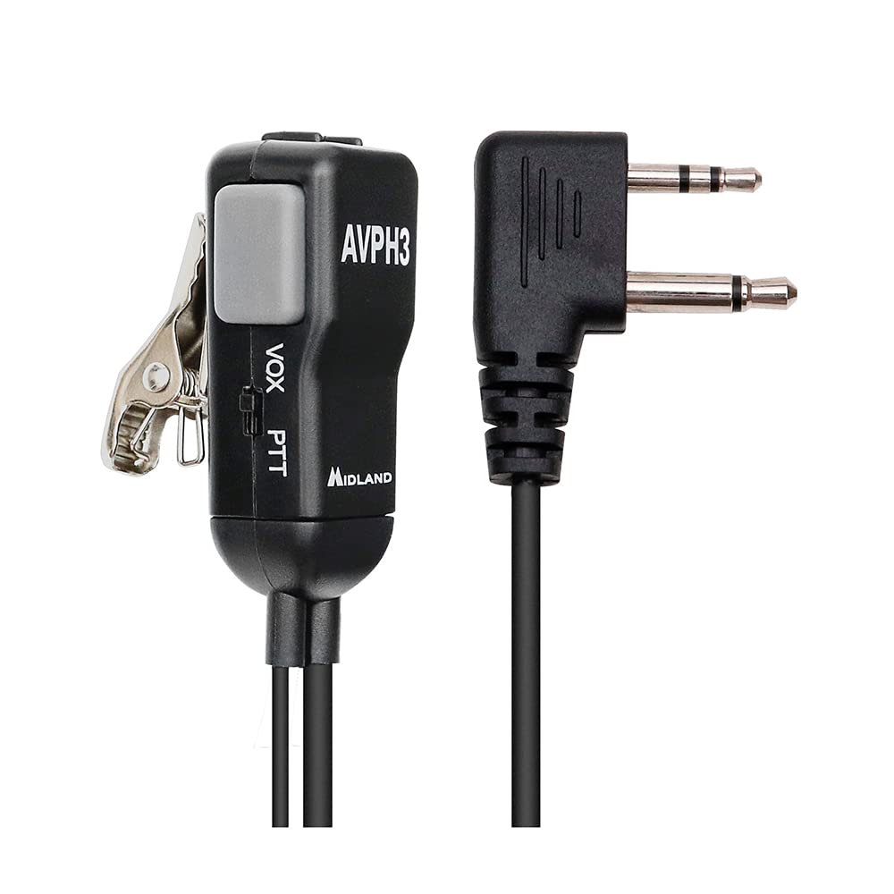 Auricular Surveillance Midland Negro Doble Pack para Radio de 2 Vías