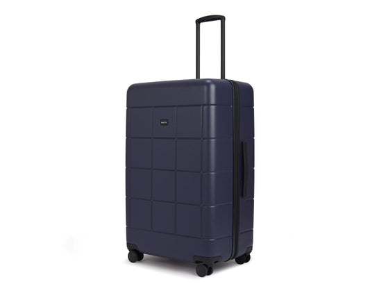 Maleta de Viaje Mappa Azul Rígida con Ruedas Giratorias 360 y Candado TSA