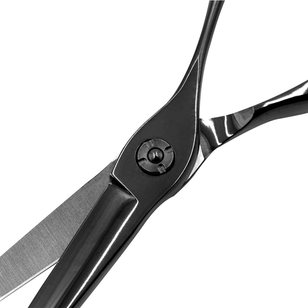Tijera Profesional Kokoro Black Titanium de Textura 6.0"