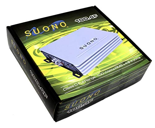 Amplificador para Auto Suono Clase D 4 Canales 100 Watts RMS Rango Completo