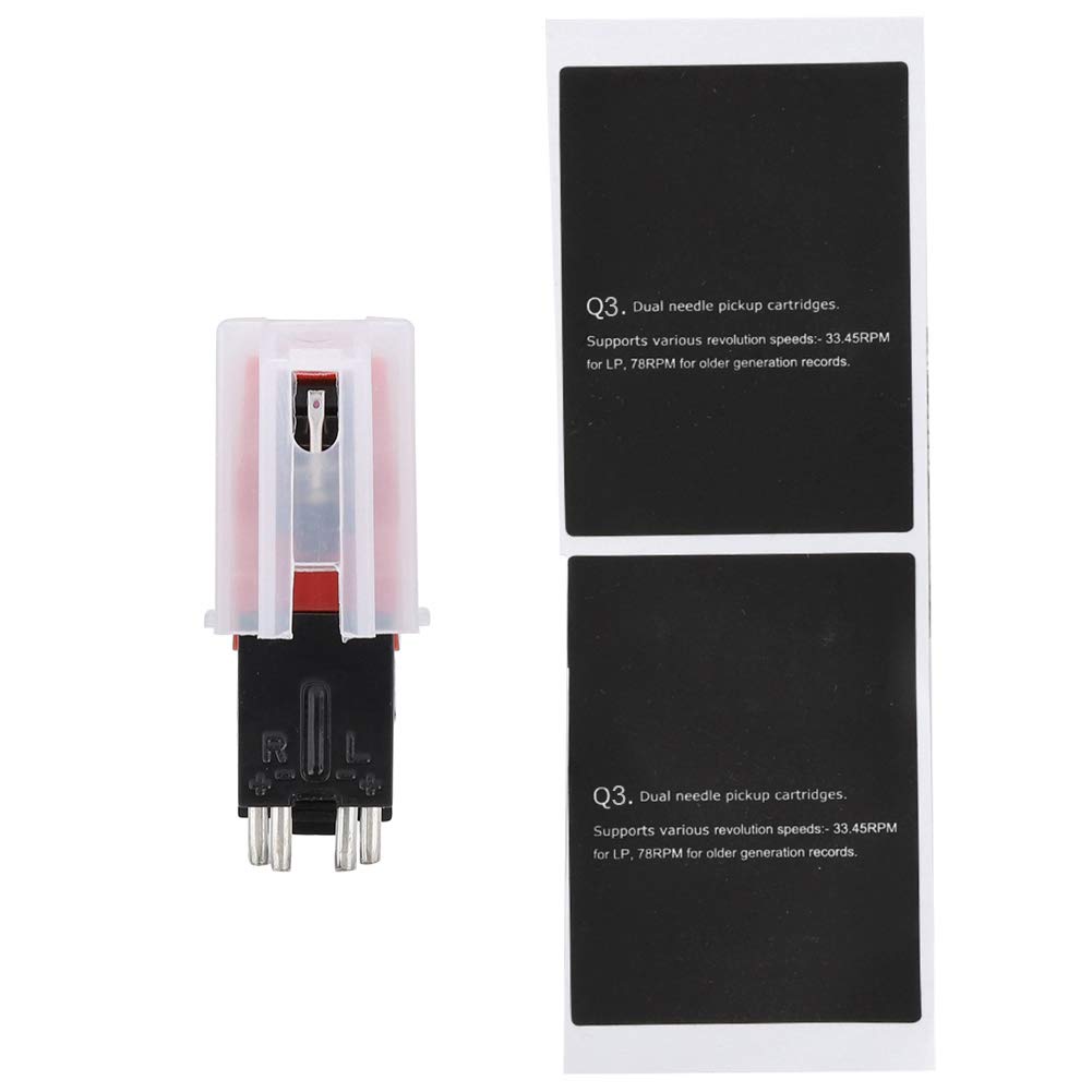 Fosa Aguja para Tocadiscos, reemplazo de lápiz óptico para Tocadiscos de Vinilo de Cristal Q3, Accesorio de Placa giratoria USB para Reproductor de Vinilo LP, magnético, fonógrafo