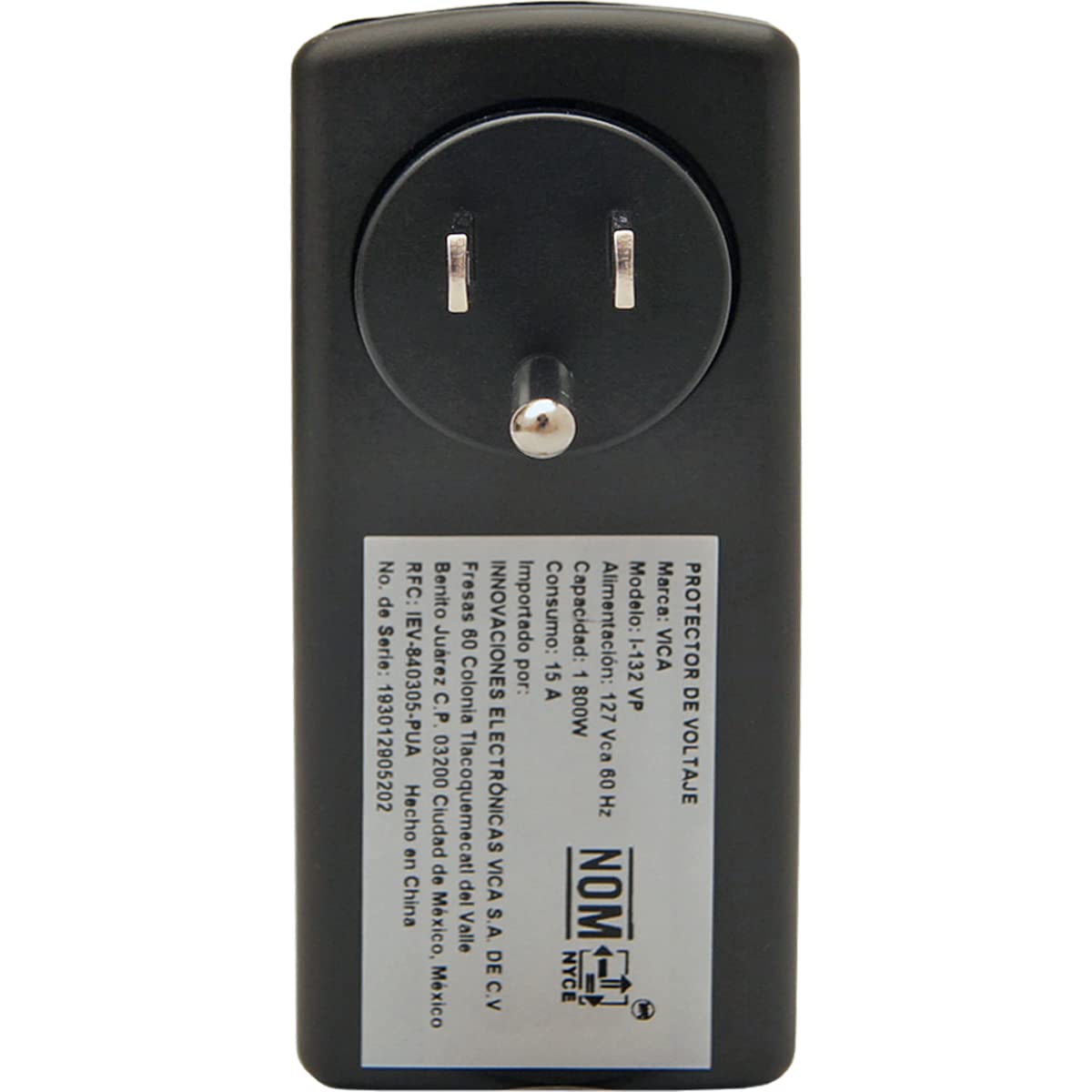 Protector de Voltaje VICA 900 Joules con Timer RJ11 NEMA 5-15R