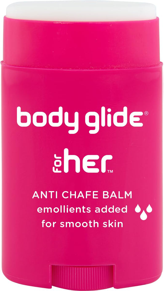 Cuerpo Glide para ella 42.5 gram anti Chafe Bálsamo, Rosado, 1.5oz