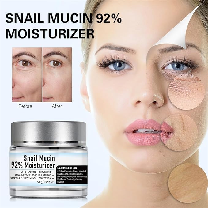 Crema Facial Hidratante Mucina de Caracol Paquete 3 Unidades