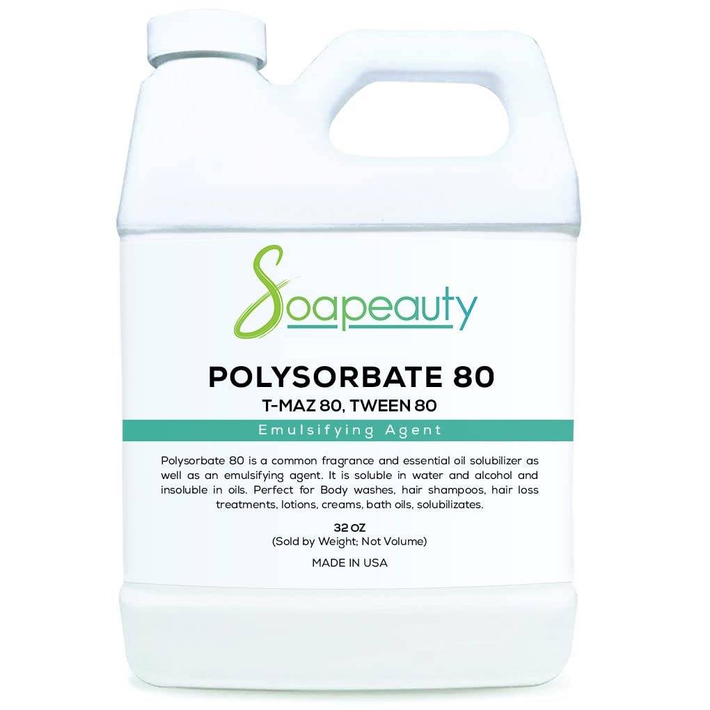 Solubilizador y Emulsionante Cosmético T-Maz Tween POLYSORBATE 80 Puro 100%