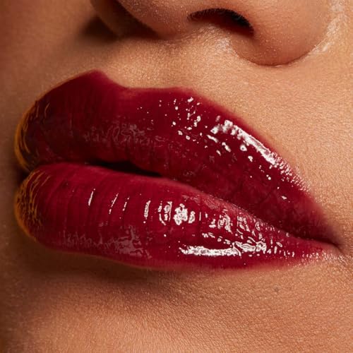 NYX Professional Makeup, LIP IV Gloss Serum Hidratante, Tono: Mauve N Moist. Tinta de Labios hidratante con alto pigmento infusionado con agua de coco y magnesio. Fórmula vegana.
