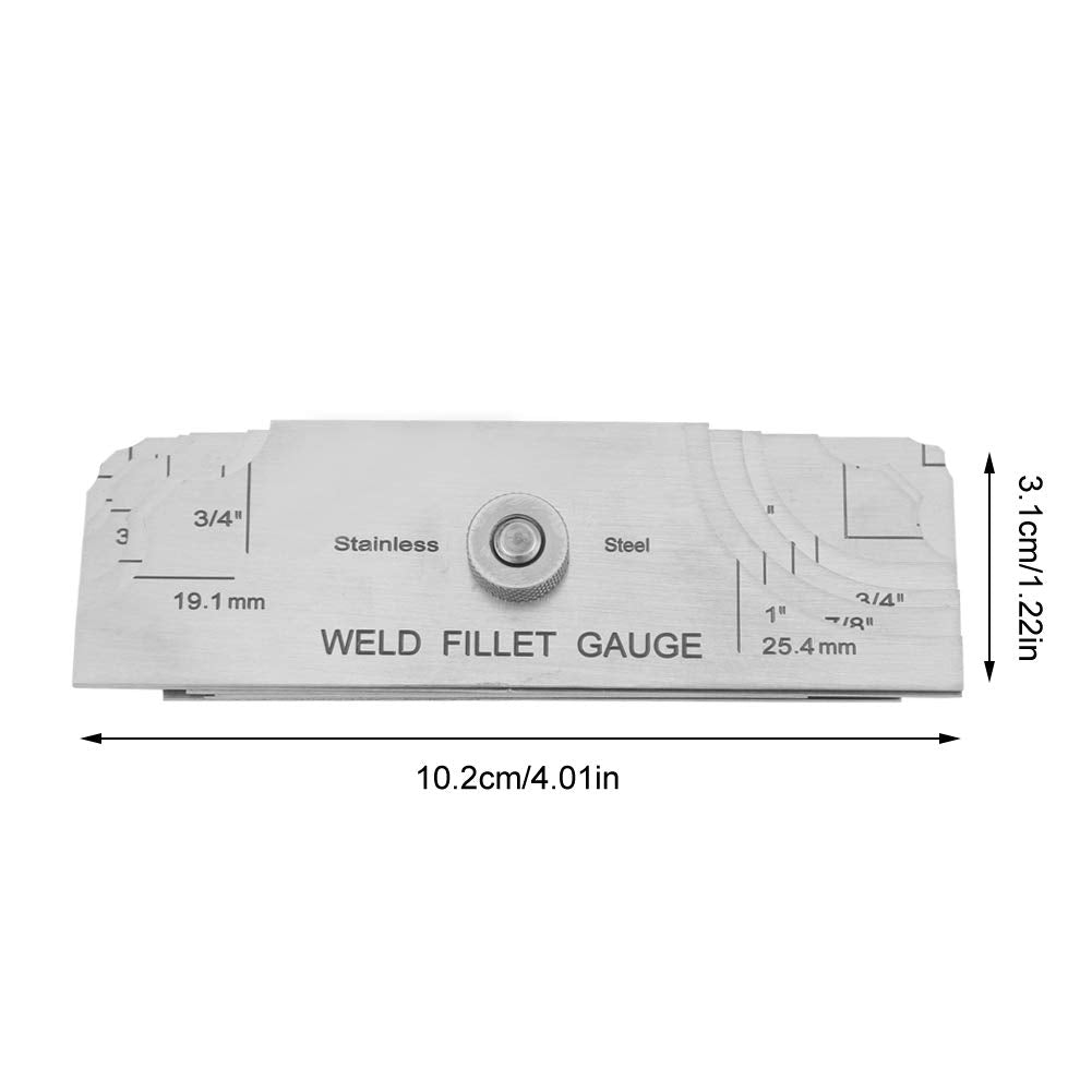 Calibre de soldadura Calibre, calibración Butt Filet Type Filet Weld Gauge, Welder Inspector Gauge, Inspection Gauge Pipeline Of Oil Fields Herramientas de medición de soldadura Inspección