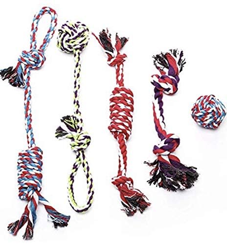 Juguetes de cuerda para perros pequeños y medianos – Beneficios de rescate de perros no profit – Juguetes para perros masticables para razas pequeñas y medianas – Juguetes de algodón para el aburrimiento