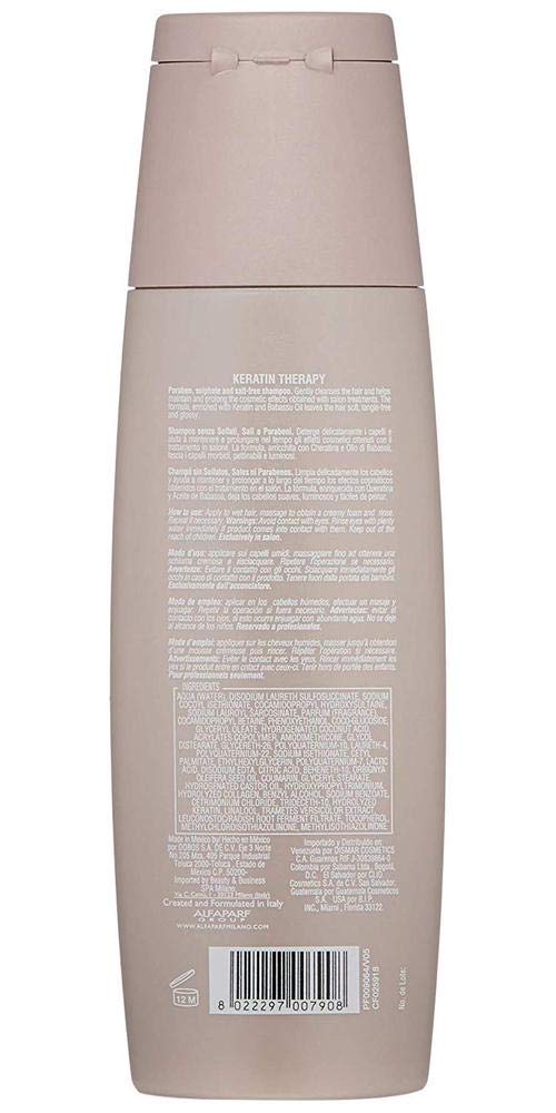 Acondicionador sin sulfatos 8.45 fl. oz. potenciador de tratamiento de keratina - Fórmula profesional para salón de belleza. ¡Mantén y mejora tu cabello!