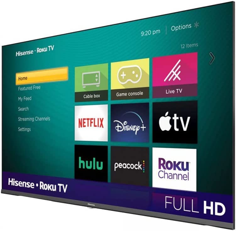 Hisense Television de 40" LED 1080P Full HD Smart TV con HDMI USB Modo Juego Tecnología Motion Rate Frecuencia de Actualización de 60 Hz + Soporte Incluido (Sin Bases) 40H4030F (Reacondicionado)