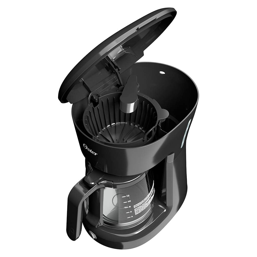 Hamilton Beach 31401 Horno Tostador Eléctrico de 4 Rebanadas (12 Litros), Acero Inoxidable + Cafetera de 12 tazas Oster® negra sistema de switch BVSTDCS12B013