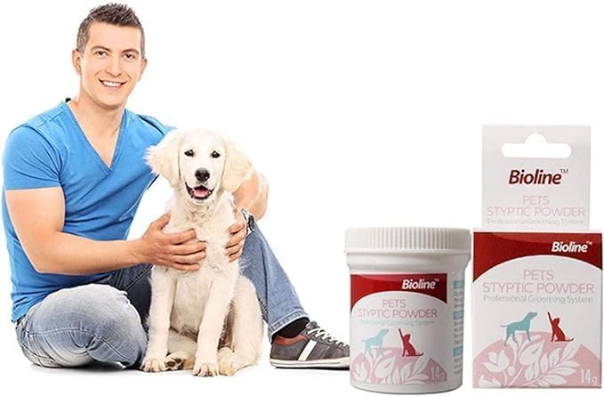 Pet Styptic Powder, 14g Anti-inflammatory and Anti-Bacterial Analgesic Powder for Cats and Dogs, Pet Medical Supplies, Styptic Powder for Traumatic Dogs, Styptic Powder for Dogs Nails