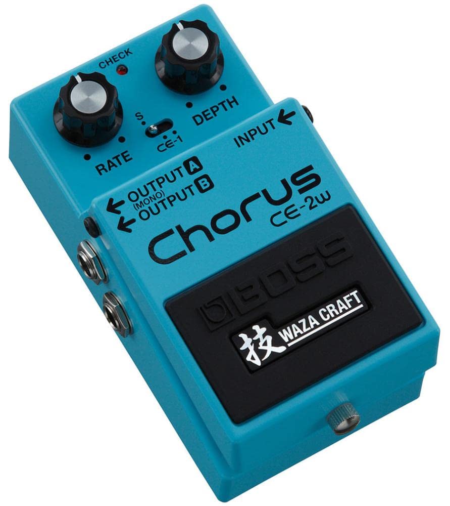 BOSS CE-2W Pedal- Diseñado Para Alto Rendimiento, Azul (CE-2W)